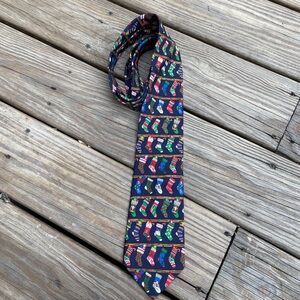 Alynn Neckwear Holiday Necktie~The Stockings Were Hung By The Chimney With Care